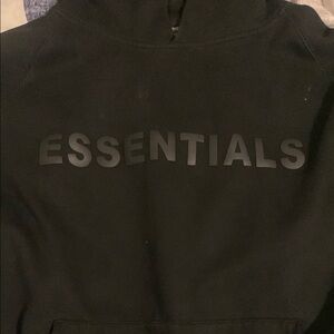 Essentials Black Hoodie